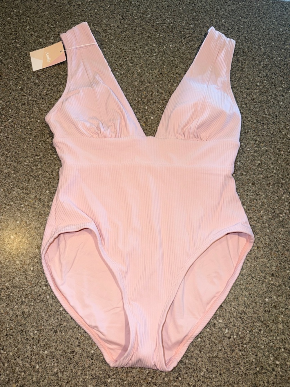 New Andie Mykonos Ribbed One-Piece Swimsuit